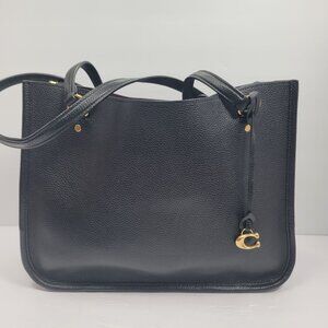 Coach Tyler Carryall Women's Black Leather Tote Bag